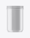 Glossy Plastic Jar Mockup