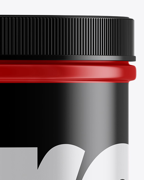 Glossy Plastic Jar Mockup