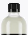 Clear PET Bottle With Tonic Water Mockup