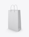 Matte Paper Bag Mockup - Half Side View