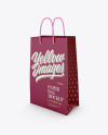 Matte Paper Bag Mockup - Half Side View