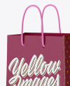 Matte Paper Bag Mockup - Half Side View