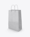 Kraft Bag Mockup - Half Side View