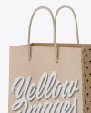 Kraft Bag Mockup - Half Side View