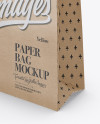 Kraft Bag Mockup - Half Side View