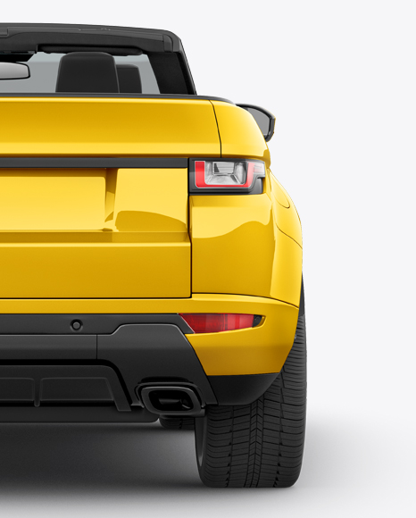 Convertible Crossover Mockup - Back view