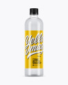 Clear PET Bottle With Tonic Water Mockup