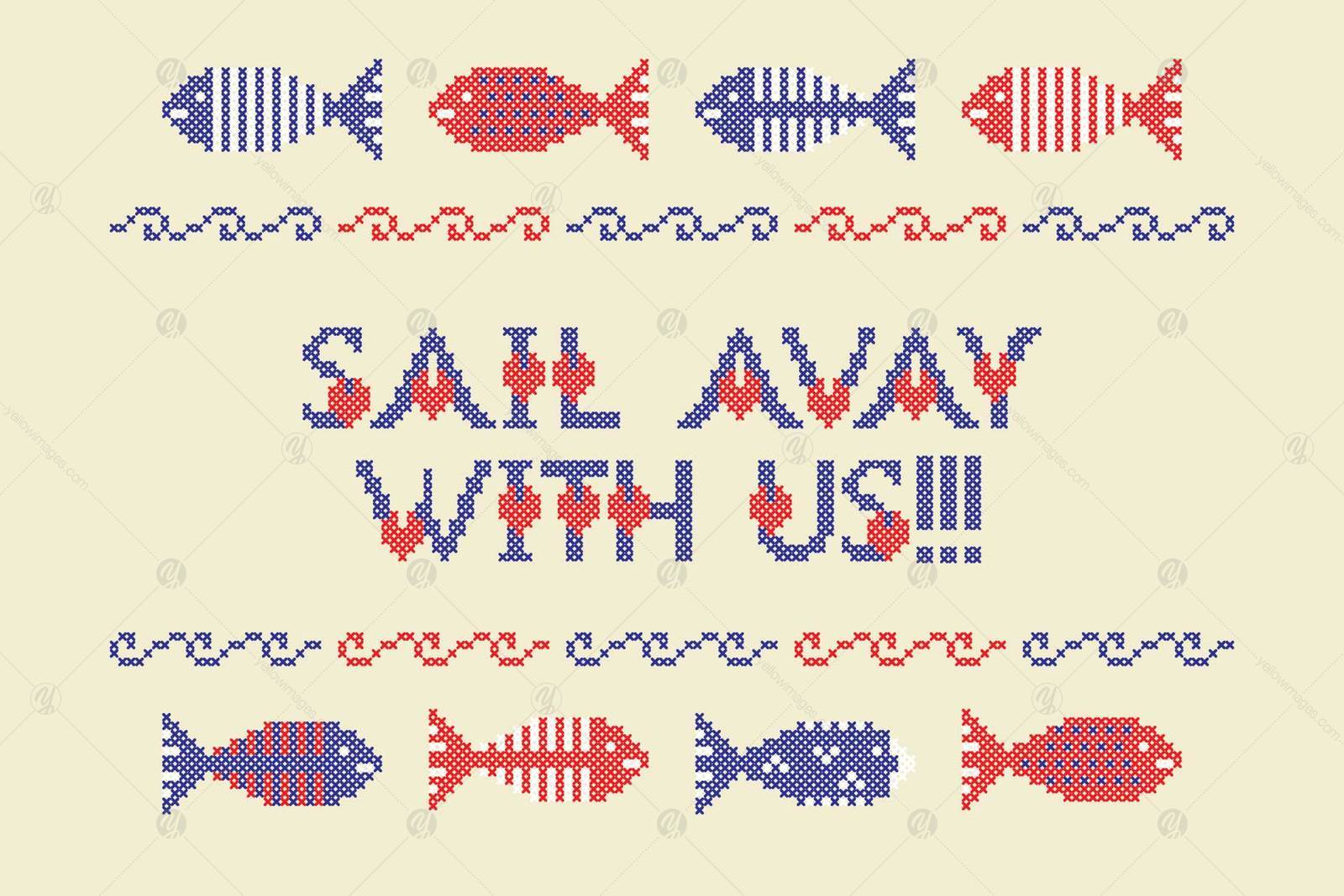 LOVELY DAY COLOR CROSSSTICH OTF-SVG multicolor font LOVELY DAY COLOR CROSSSTICH OTF-SVG multicolor font