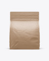 Kraft Paper Food Bag Mockup - Front View