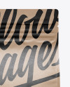 Kraft Paper Food Bag Mockup - Front View