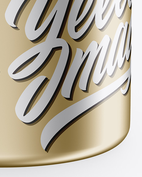 Metallic Bottle Mockup