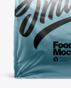 Metallic Food Bag Mockup - Front View