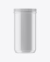 Glossy Plastic Jar Mockup