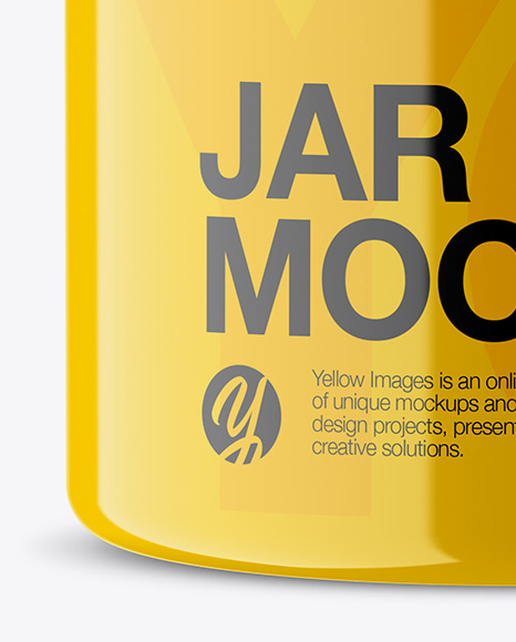 Glossy Jar Mockup