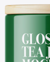 Glossy Tea Jar Mockup