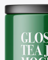 Glossy Tea Jar Mockup