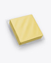 Cheese Pack Mockup - Front & Back Views (High-Angle Shot)