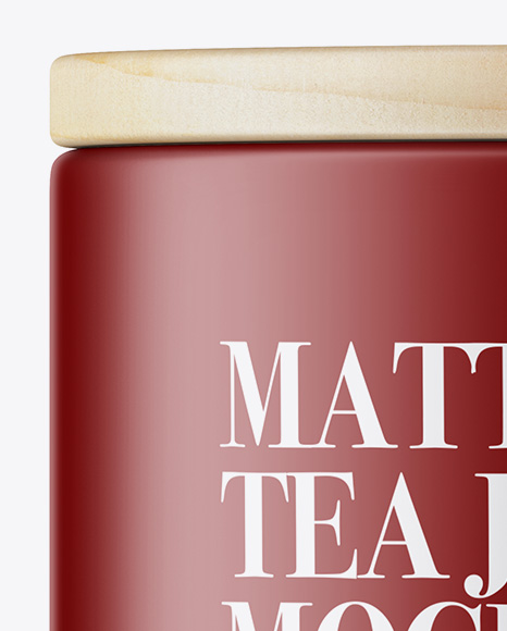 Matte Tea Jar Mockup