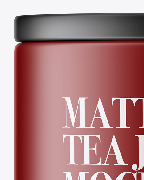 Matte Tea Jar Mockup