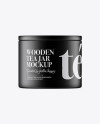 Wooden Tea Jar Mockup Wooden Tea Jar Mockup