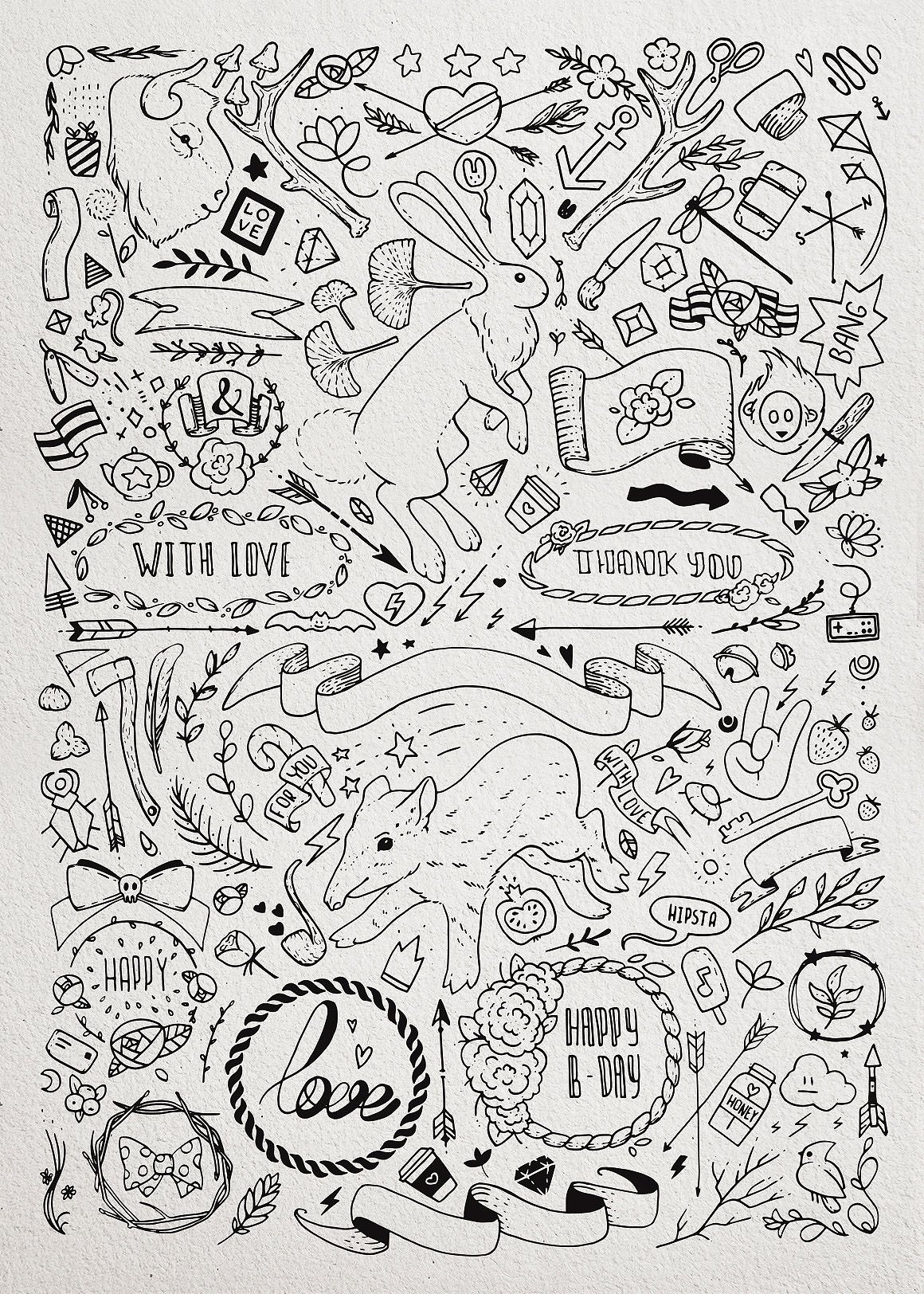 Delilah – Hand Drawn Vector Set