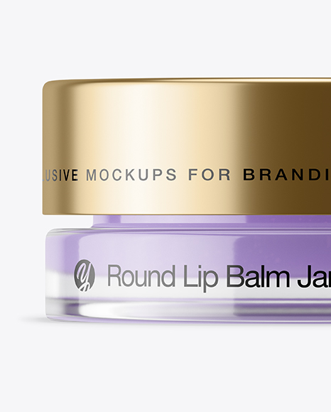 5ml Lip Balm Jar with Matte Cap Mockup