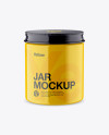 Glossy Jar Mockup - High-Angle Shot Glossy Jar Mockup - High-Angle Shot