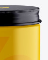 Glossy Jar Mockup - High-Angle Shot