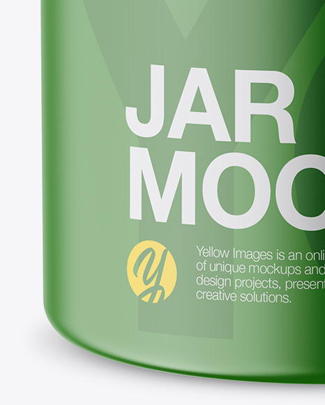 Matte Jar Mockup - High-Angle Shot