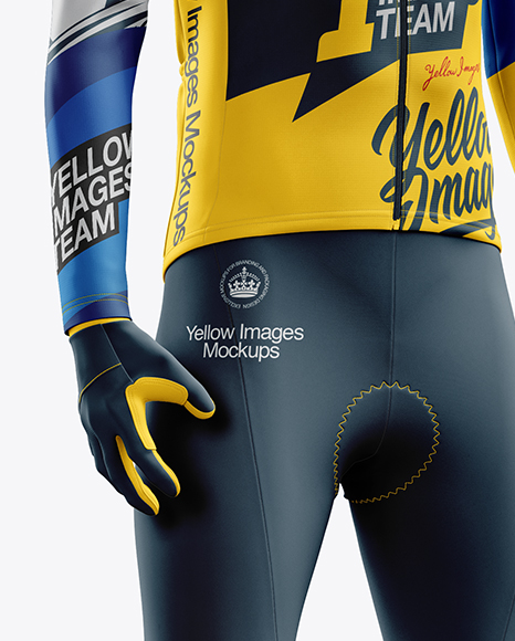 Men’s Full Cycling Thermal Kit mockup (Hero Shot)