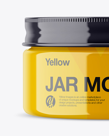 Glossy Jar Mockup