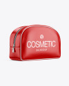 Glossy Cosmetic Bag - Half Side View