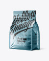 Metallic Food Bag Mockup - Halfside View