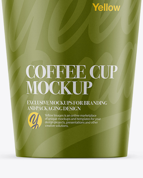 Coffee Cup Mockup - Front View