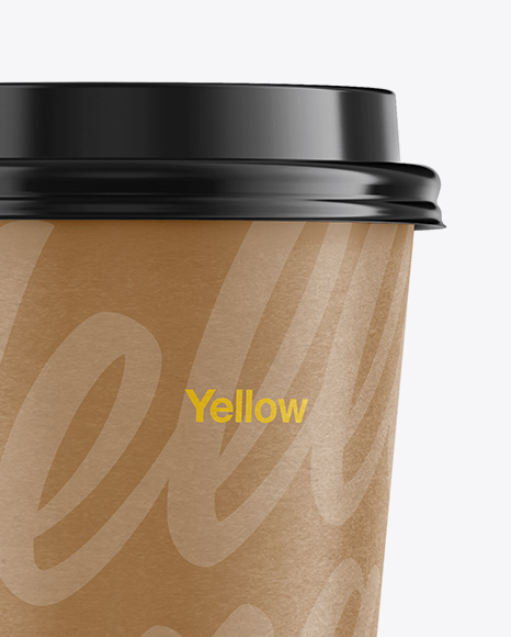 Paper Coffee Cup Mockup - Front View