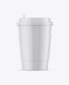 Coffee Cup With Sleeve Mockup - Front View