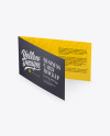 Business Card Mockup - Half Side View (High-Angle Shot)