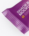 Matte Snack Bar Mockup - Half Side View