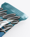 Metallic Snack Bar Mockup - Half Side View Metallic Snack Bar Mockup - Half Side View