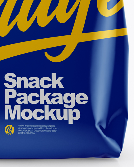 Glossy Snack Package Mockup