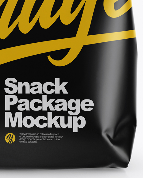 Matte Snack Package Mockup