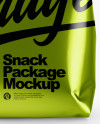 Metallic Snack Package Mockup