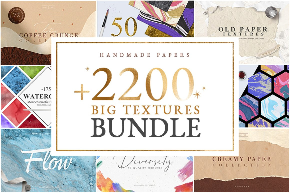 + 2200 Big Textures Bundle