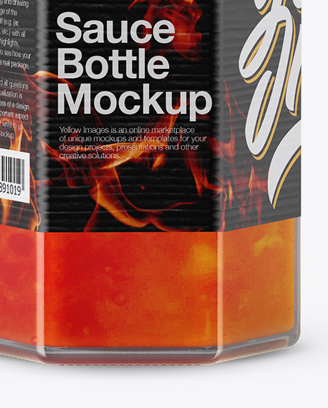 Sauce Bottle Mockup