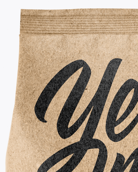 Kraft Paper Snack Package Mockup