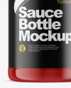 Glossy Sauce Bottle Mockup