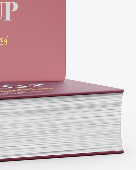 Matte Covered Books Mockup - Free Download Images High Quality PNG, JPG