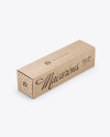 Kraft Paper Box Mockup - Half Side View (High-Angle Shot)