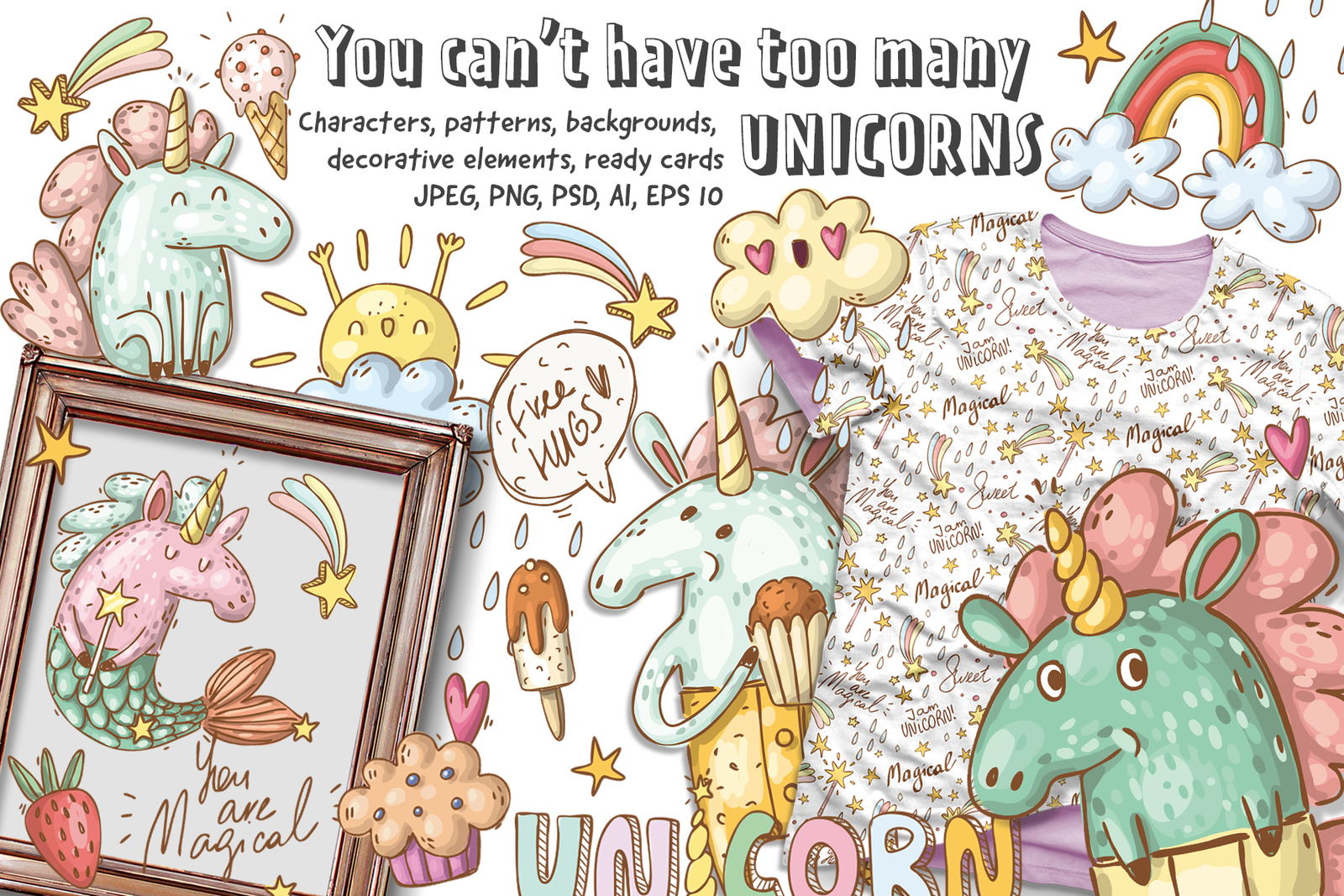 Magical Unicorns Set Magical Unicorns Set