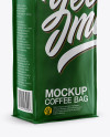 Matte Coffee Bag Mockup - Half Side View